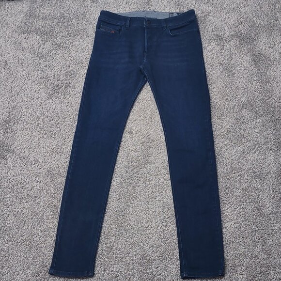 DIESEL SLEENKER Jeans Mens 32x32 Denim Dark Wash Stretch‎ Navy Blue Slim Skinny - Picture 1 of 16